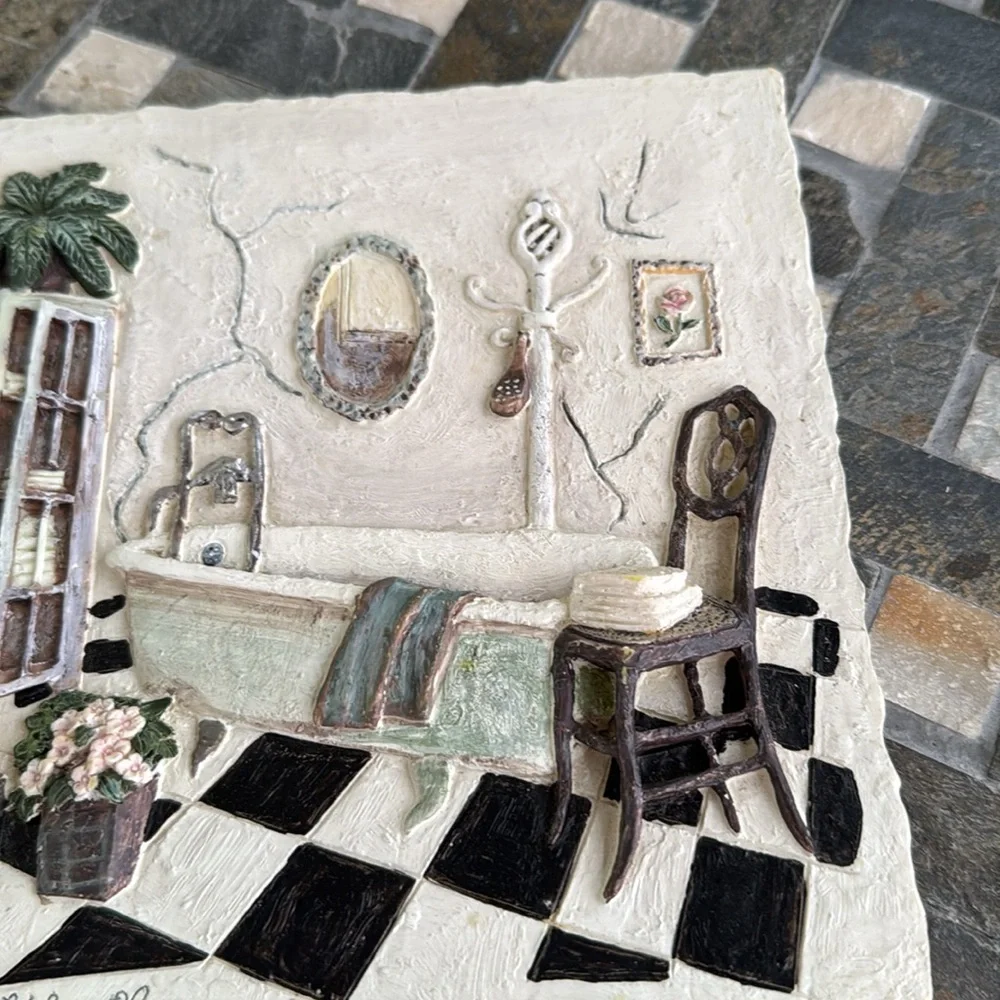 Vintage C Winterle Olson 3D
Scenic Bathroom Wall Art
Hanging Picture Signed - Picture 5 of 13